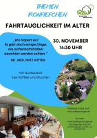 Montag, 30. November, 14:30h, Themen Konfiefchen